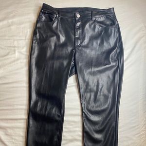 EXPRESS BLACK LEATHER PANTS